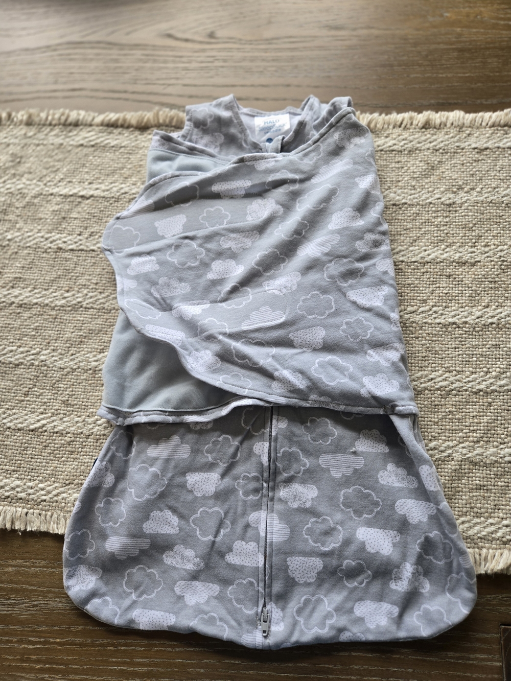 Halo White and Navy Sleep Sack with Instruction Panel